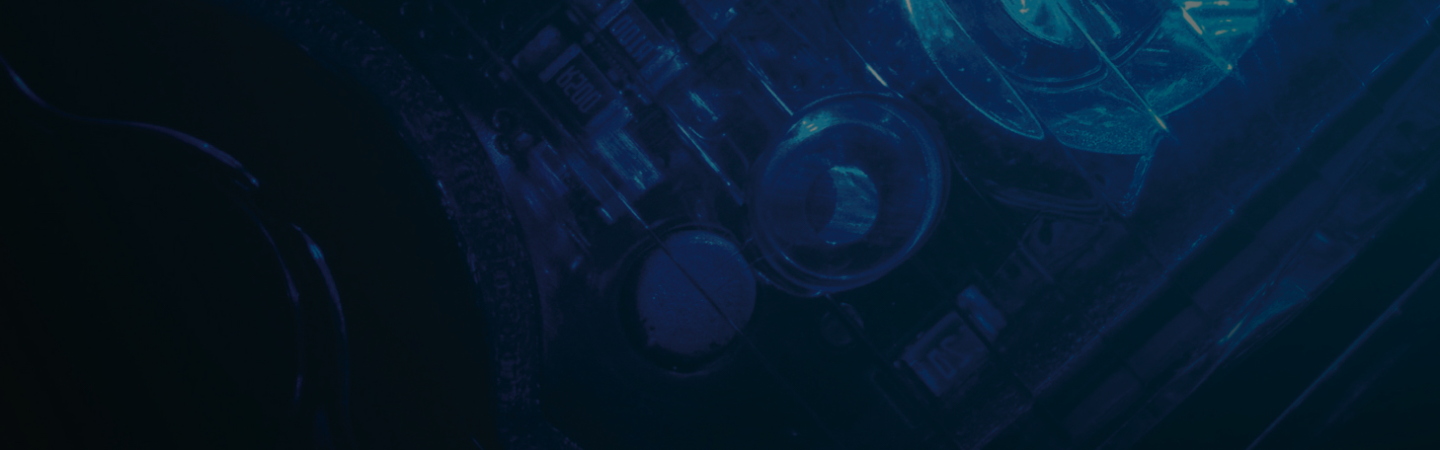 Hero Image Component Close Up Dark Blue and Black View of LED Component