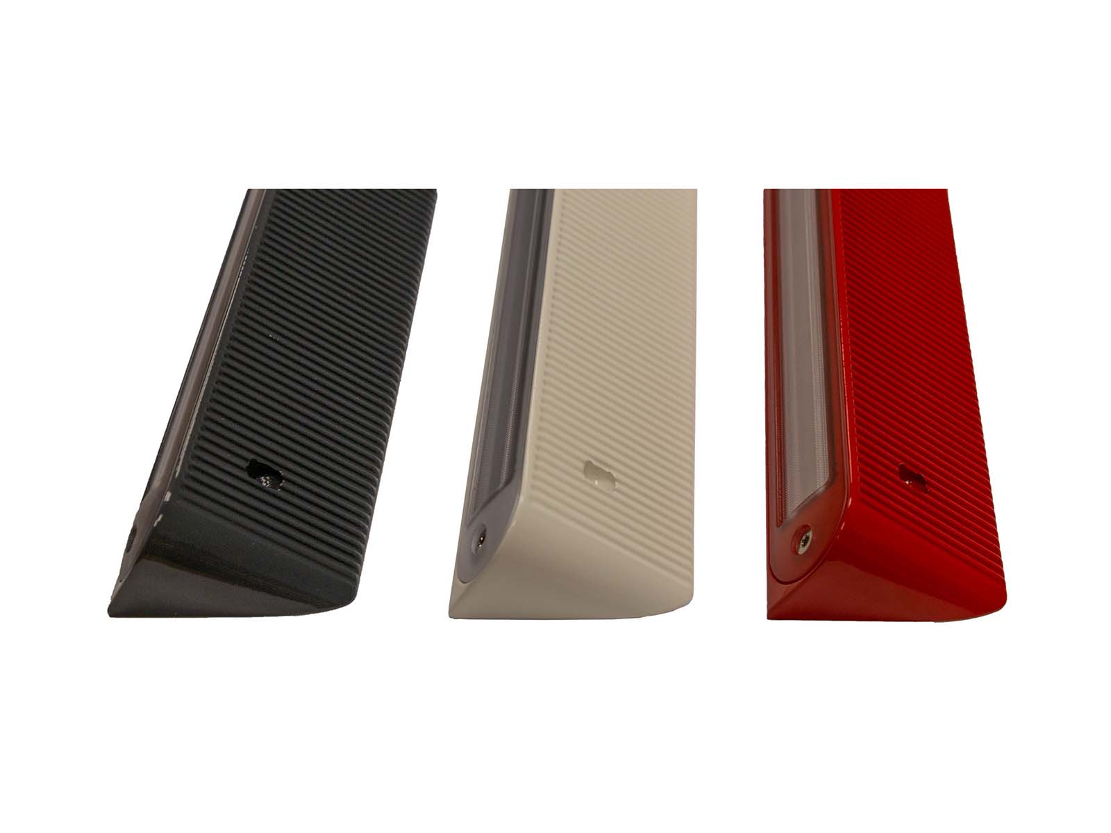 F-25S LED Module Group Unlit with Red, White and Black Housing Close Up