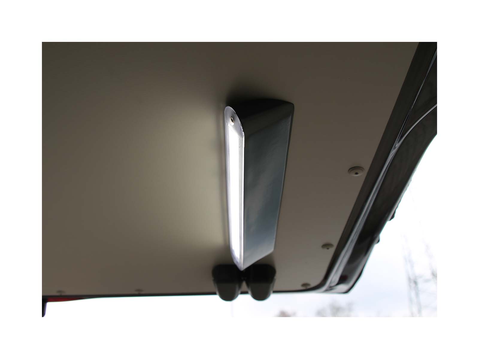 F-25S LED Module In Situ on Vehicle Headliner Lit Side View