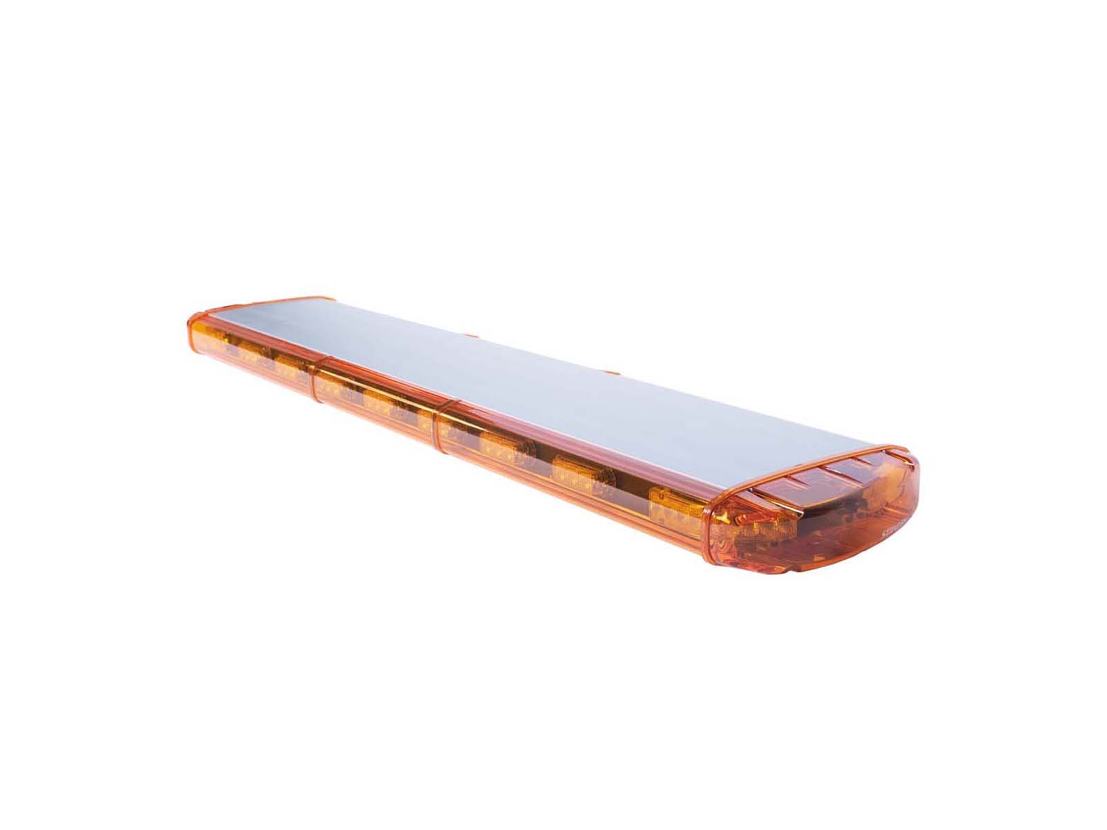 Amber Very Flat VEGA Lightbar Amber Angle View Unlit