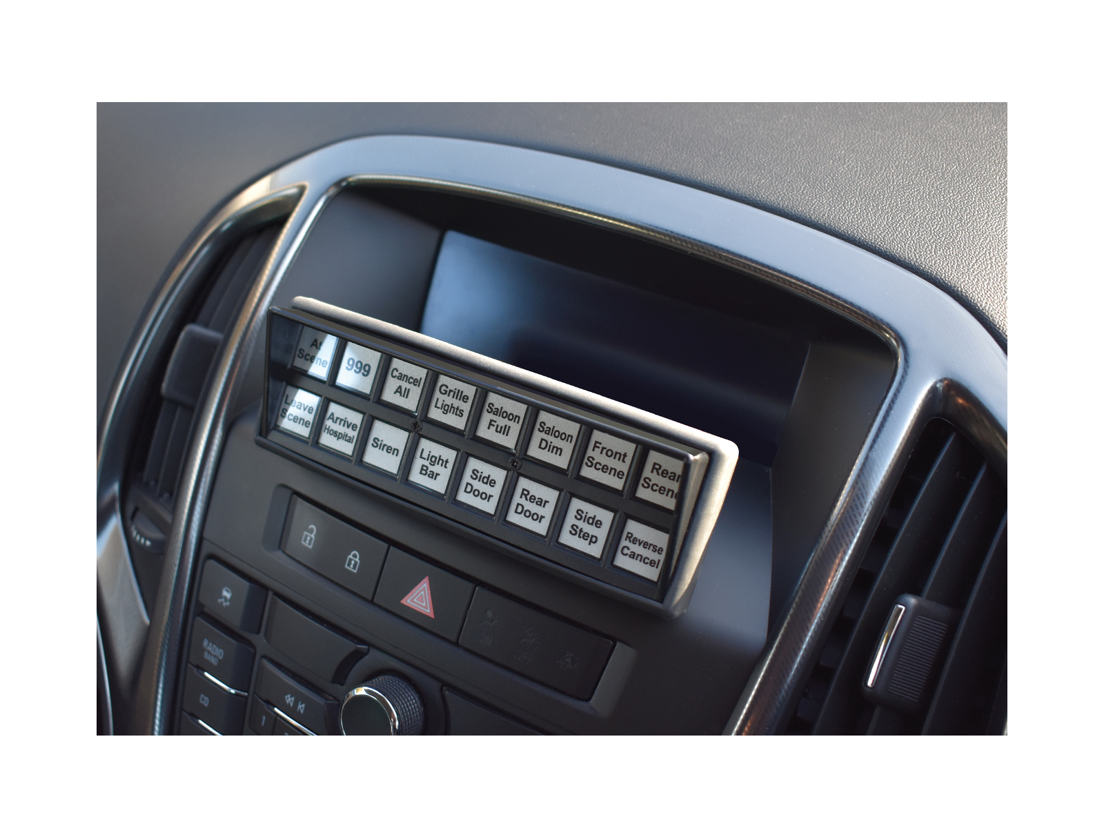 MCS-T16 MaxiPlus Switch Unit - 2019 Update Mounted on Dash Angle View