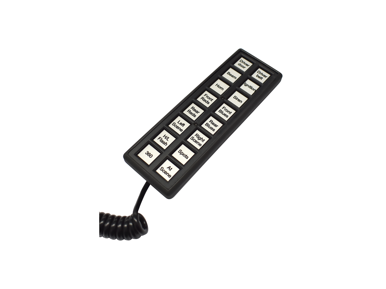 MCS-T16 MaxiPlus Switch Unit - 2019 Update Angle View with Curly Cable