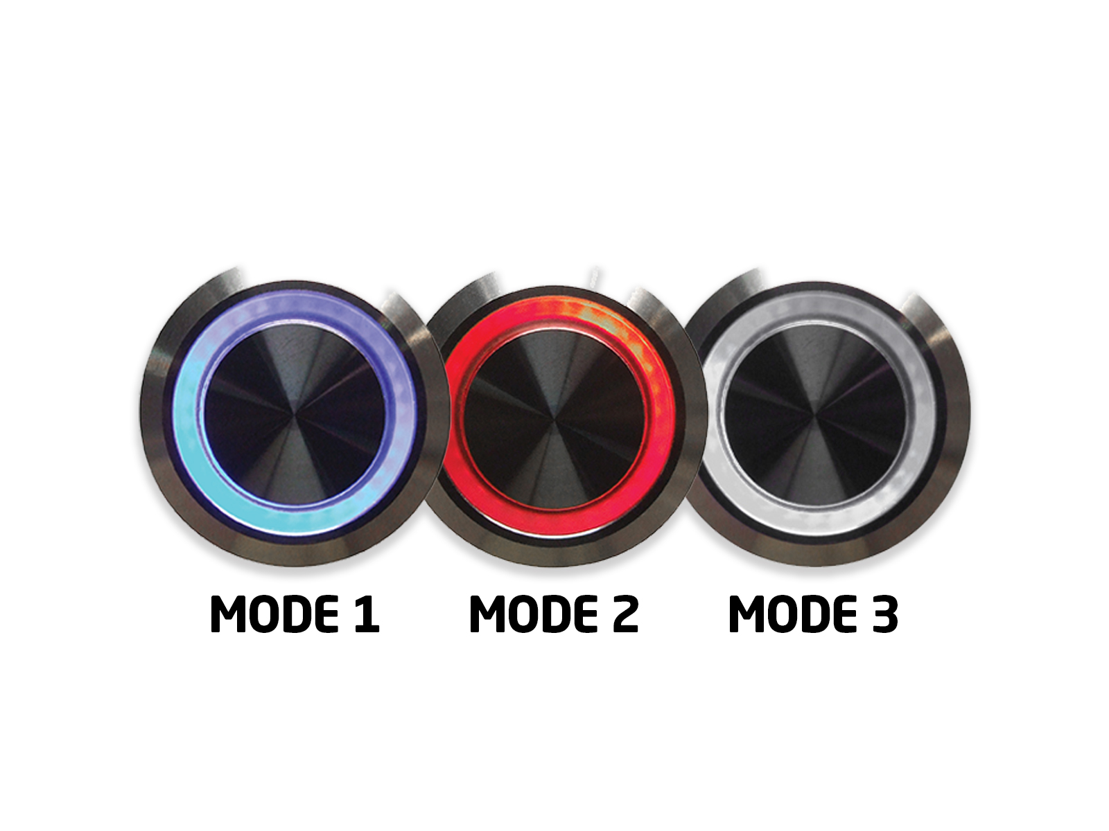 UNO Advanced System - Universal Mini Controller and Switch Uno Switch LED Illumination Mode 1 - Blue, Mode 1 - Red, Mode 3 - White